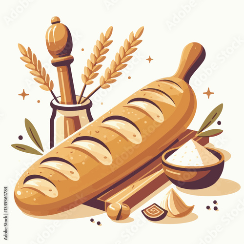 baguette, food, bread, bakery, breakfast, french, bun, meal, fresh, pastry, loaf, wheat, healthy, crust, tasty, nutrition, brown, isolated, flour, bake, organic, background, traditional, delicious, ce