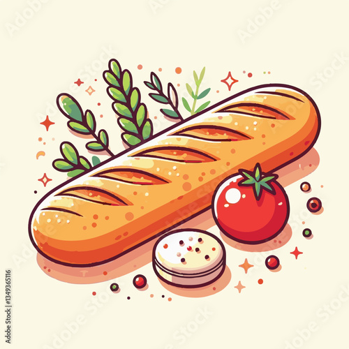 baguette, food, bread, bakery, breakfast, french, bun, meal, fresh, pastry, loaf, wheat, healthy, crust, tasty, nutrition, brown, isolated, flour, bake, organic, background, traditional, delicious, ce