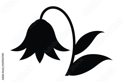 silhouette of a flower