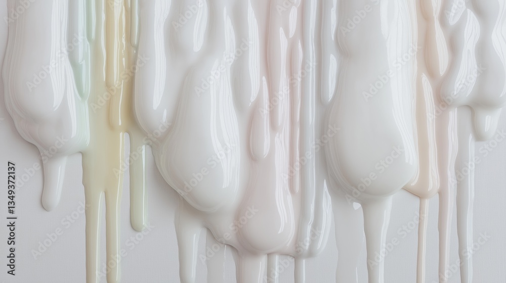 Close-up of a group of dripping paint. the paint is in various shades of white, ranging from light to dark. the drips are arranged in a diagonal pattern, creating a sense of movement and depth. Close-up of a group of dripping paint. the paint is in various shades of white, ranging from light to dark. the drips are arranged in a diagonal pattern, creating a sense of movement and depth.