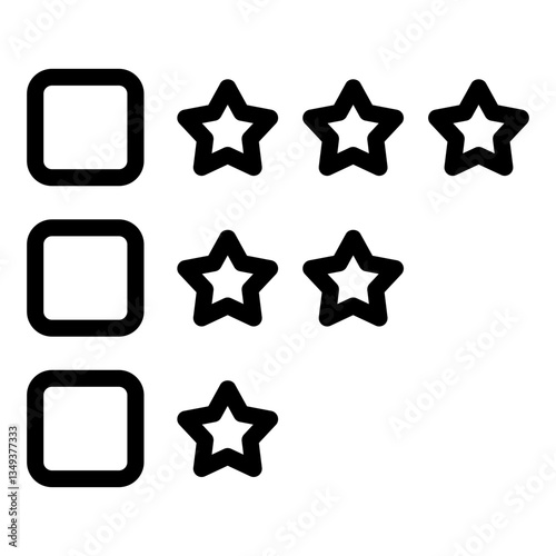 review feedback line icon
