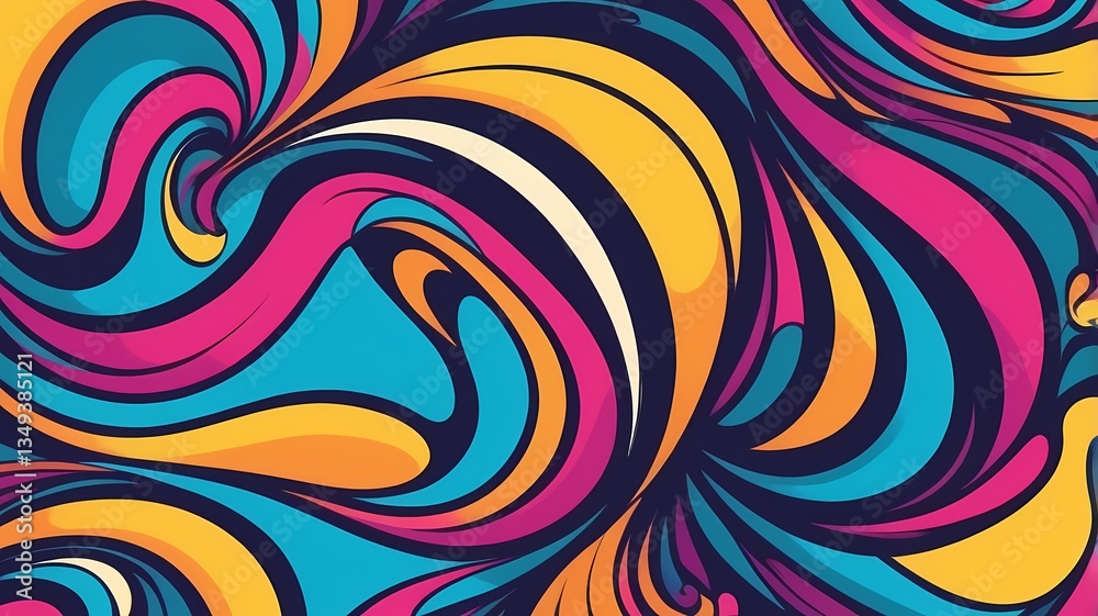 Dynamic swoosh and swirl pattern, energetic and fun vector logo background Dynamic swoosh and swirl pattern, energetic and fun vector logo background