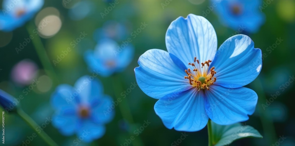 Large translucent blue flower buds in a floral arrangement, blossom, floral, garden Large translucent blue flower buds in a floral arrangement, blossom, floral, garden