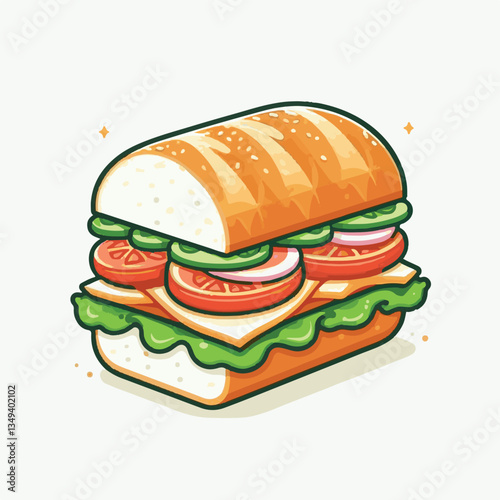 bread, baguette, meal, meat, fresh, food, background, cucumber, carrot, lunch, cuisine, coriander, sandwich, asian, traditional, vietnamese, pork, vietnam, sliced, closeup, cilantro, vegetable, street