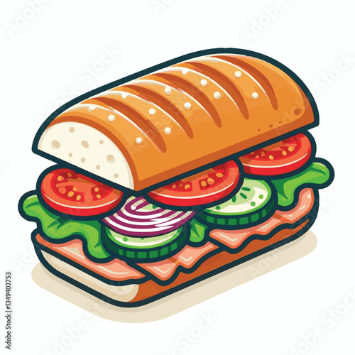 bread, baguette, meal, meat, fresh, food, background, cucumber, carrot, lunch, cuisine, coriander, sandwich, asian, traditional, vietnamese, pork, vietnam, sliced, closeup, cilantro, vegetable, street
