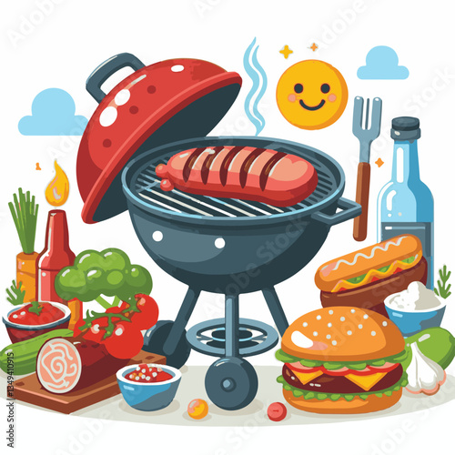 bbq, food, barbecue, grill, party, cooking, meat, picnic, grilling, summer, meal, grilled, cook, beef, cookout, hot, background, barbeque, steak, fire, backyard, pork, flame, delicious, smoke, outdoor
