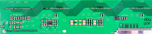 Obraz na płótnie green panoramic macro background microcircuit texture top view w salonie