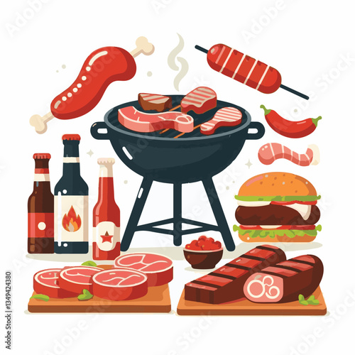 bbq, food, barbecue, grill, party, cooking, meat, picnic, grilling, summer, meal, grilled, cook, beef, cookout, hot, background, barbeque, steak, fire, backyard, pork, flame, delicious, smoke, outdoor