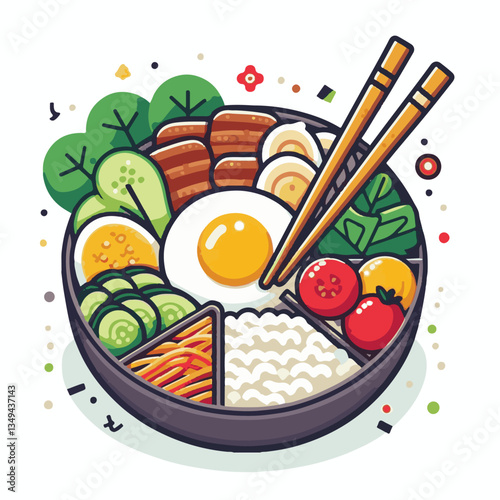 bibimbap, asian, cuisine, meal, healthy, delicious, food, rice, gourmet, korean food, vegetable, cooking, dinner, fresh, colorful, bowl, lunch, traditional, dish, egg, beef, spicy, korean, carrot, mea