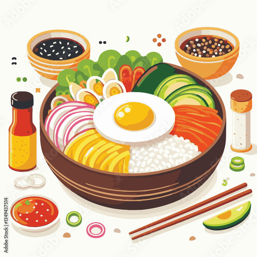 bibimbap, asian, cuisine, meal, healthy, delicious, food, rice, gourmet, korean food, vegetable, cooking, dinner, fresh, colorful, bowl, lunch, traditional, dish, egg, beef, spicy, korean, carrot, mea