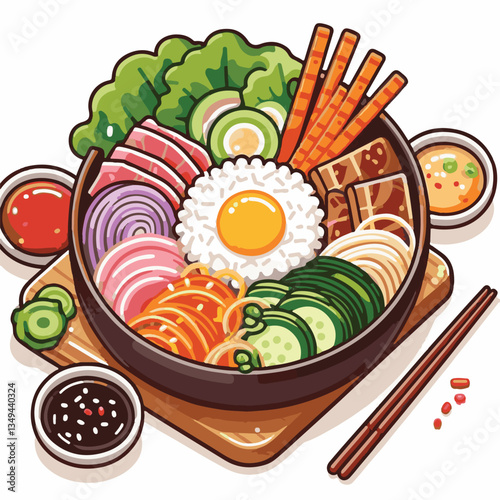 bibimbap, asian, cuisine, meal, healthy, delicious, food, rice, gourmet, korean food, vegetable, cooking, dinner, fresh, colorful, bowl, lunch, traditional, dish, egg, beef, spicy, korean, carrot, mea