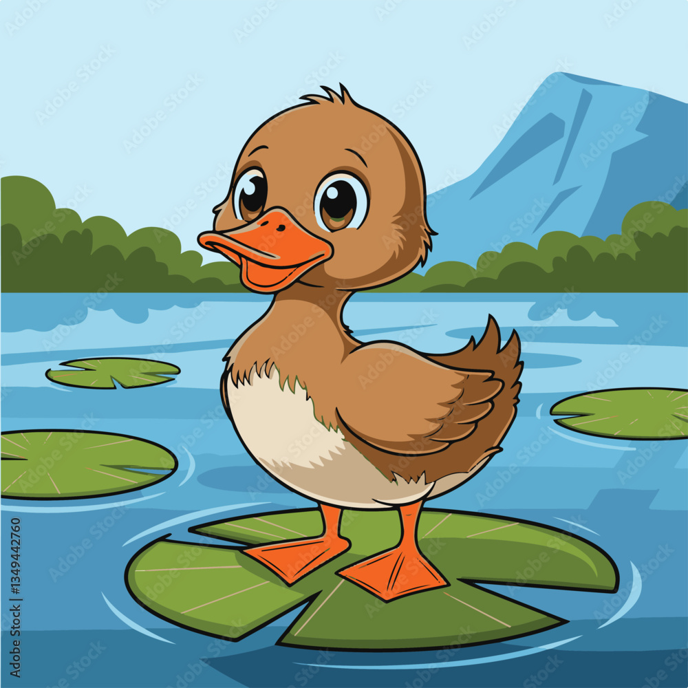 Fototapeta premium duck cartoon 