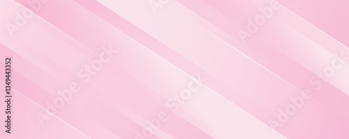 Abstract pink background. Pink modern shapes background for banner template. Vector Illustration