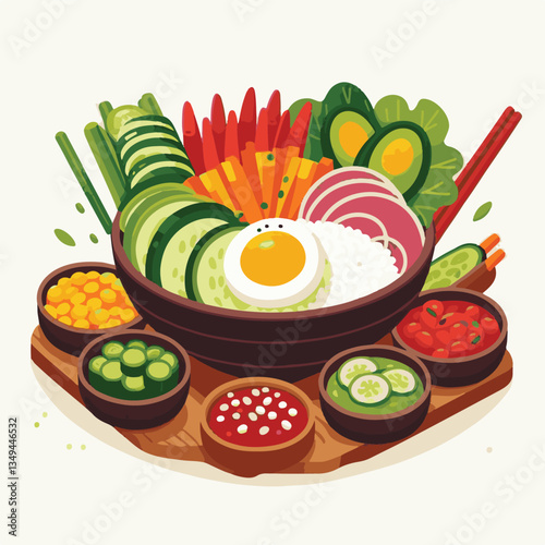 bibimbap, asian, cuisine, meal, healthy, delicious, food, rice, gourmet, korean food, vegetable, cooking, dinner, fresh, colorful, bowl, lunch, traditional, dish, egg, beef, spicy, korean, carrot, mea