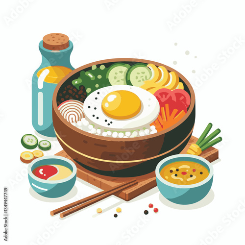 bibimbap, asian, cuisine, meal, healthy, delicious, food, rice, gourmet, korean food, vegetable, cooking, dinner, fresh, colorful, bowl, lunch, traditional, dish, egg, beef, spicy, korean, carrot, mea
