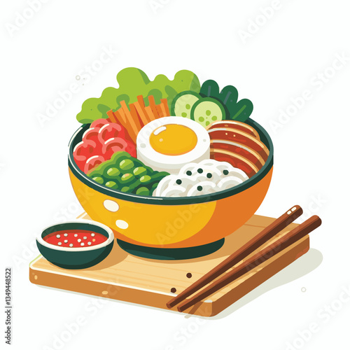 bibimbap, asian, cuisine, meal, healthy, delicious, food, rice, gourmet, korean food, vegetable, cooking, dinner, fresh, colorful, bowl, lunch, traditional, dish, egg, beef, spicy, korean, carrot, mea