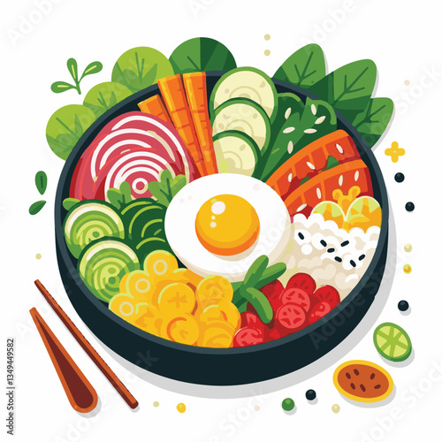 bibimbap, asian, cuisine, meal, healthy, delicious, food, rice, gourmet, korean food, vegetable, cooking, dinner, fresh, colorful, bowl, lunch, traditional, dish, egg, beef, spicy, korean, carrot, mea