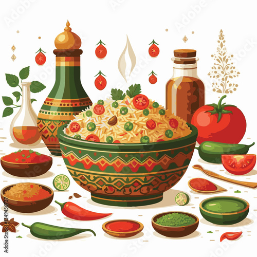 chicken, dinner, spicy, indian, cuisine, dish, asian, basmati, rice, meat, food, lunch, background, biryani, cooked, delicious, healthy, meal, india, restaurant, arabic, cooking, homemade, isolated, t