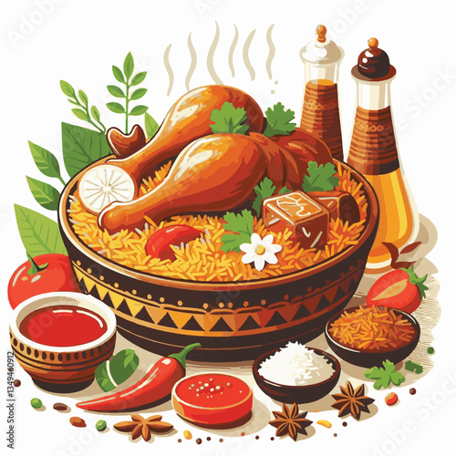 chicken, dinner, spicy, indian, cuisine, dish, asian, basmati, rice, meat, food, lunch, background, biryani, cooked, delicious, healthy, meal, india, restaurant, arabic, cooking, homemade, isolated, t
