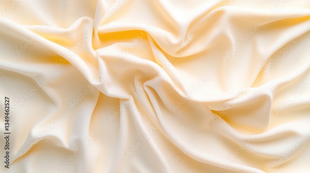 Obraz premium Creamy, Draped Fabric Texture