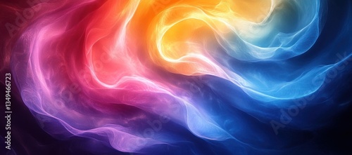 Abstract gradient background with blue, purple, and pink, yellow, pink, and green, featuring a circular gradient, ideal for modern and elegant designs.