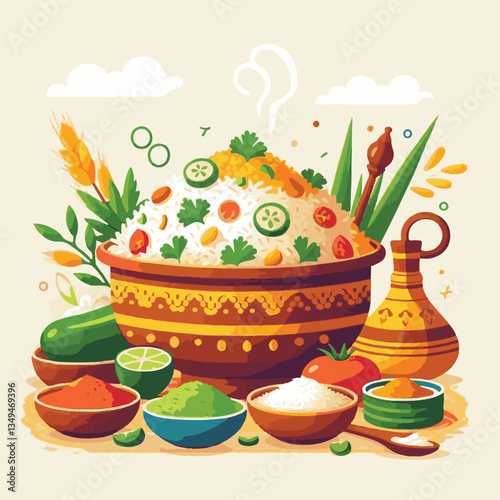 chicken, dinner, spicy, indian, cuisine, dish, asian, basmati, rice, meat, food, lunch, background, biryani, cooked, delicious, healthy, meal, india, restaurant, arabic, cooking, homemade, isolated, t