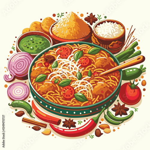 chicken, dinner, spicy, indian, cuisine, dish, asian, basmati, rice, meat, food, lunch, background, biryani, cooked, delicious, healthy, meal, india, restaurant, arabic, cooking, homemade, isolated, t