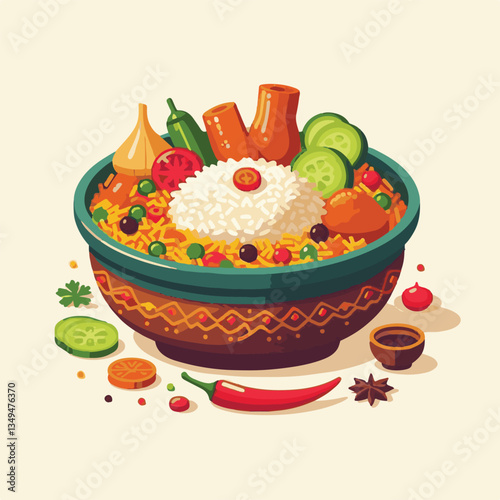 chicken, dinner, spicy, indian, cuisine, dish, asian, basmati, rice, meat, food, lunch, background, biryani, cooked, delicious, healthy, meal, india, restaurant, arabic, cooking, homemade, isolated, t