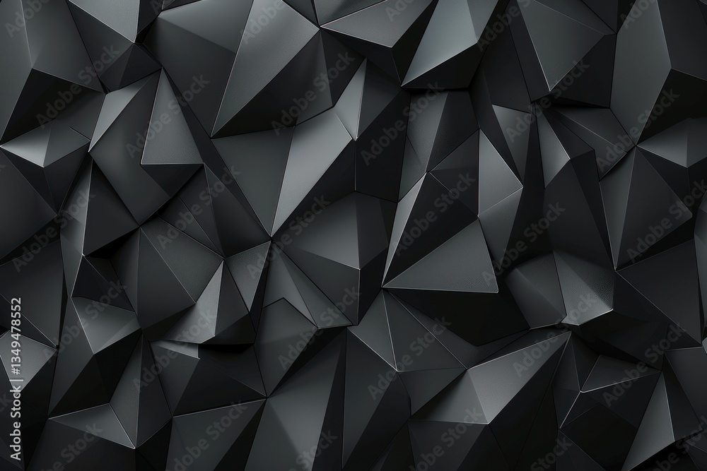 This design features a sleek surface with deep facets and subtle lighting for a dramatic effect This design features a sleek surface with deep facets and subtle lighting for a dramatic effect
