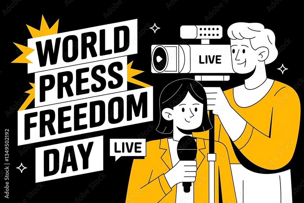 Obraz premium world press freedom day