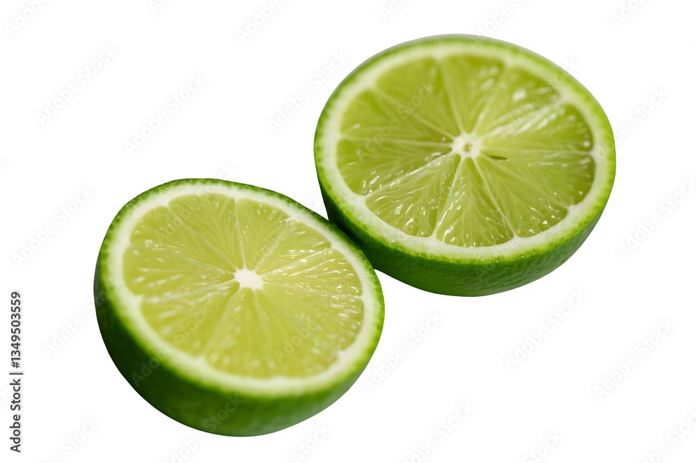 Lime isolated on transparent background Lime isolated on transparent background