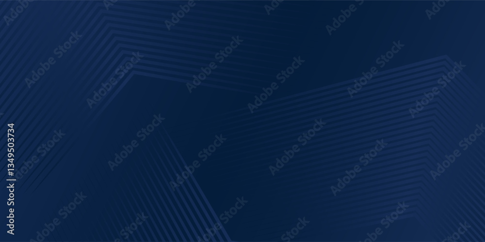 Fototapeta premium Dark blue background. Modern line stripes curve abstract presentation background. Luxury paper cut background. Abstract decoration, golden pattern, halftone gradients, 3d Vector illustration