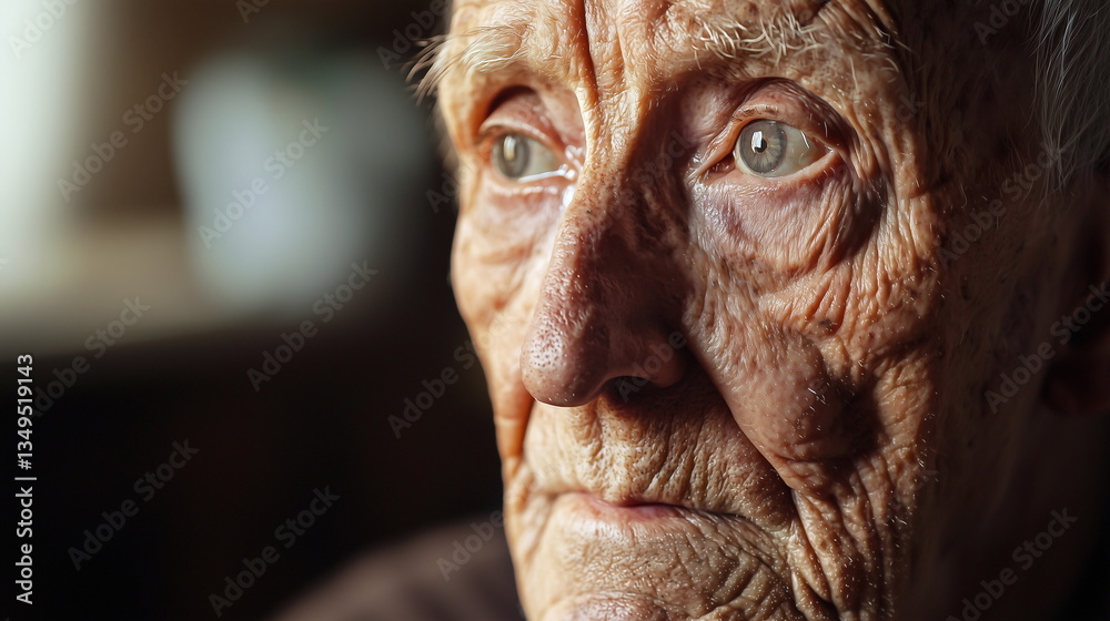 Elderly man's wise face conveying resilience and life experiences Elderly man's wise face conveying resilience and life experiences