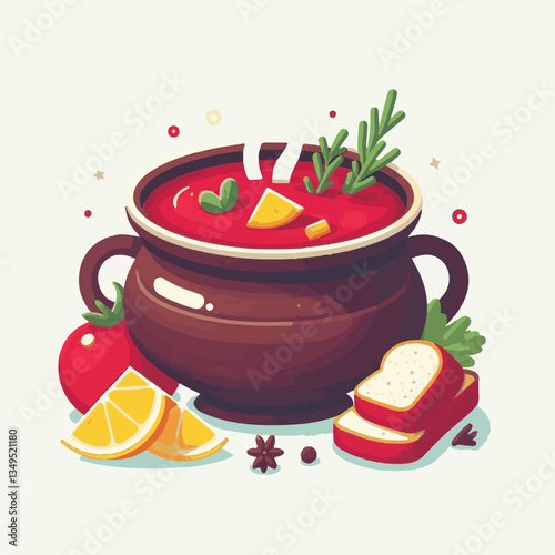 soup, food, borscht, bowl, ukrainian, dish, lunch, dinner, vegetable, beet, cream, cuisine, borsch, beetroot, red, meat, traditional, healthy, meal, homemade, hot, gourmet, plate, garlic, tasty, cooki