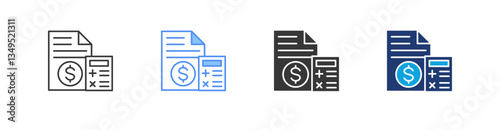 Cost Multi Style Icon Sheet