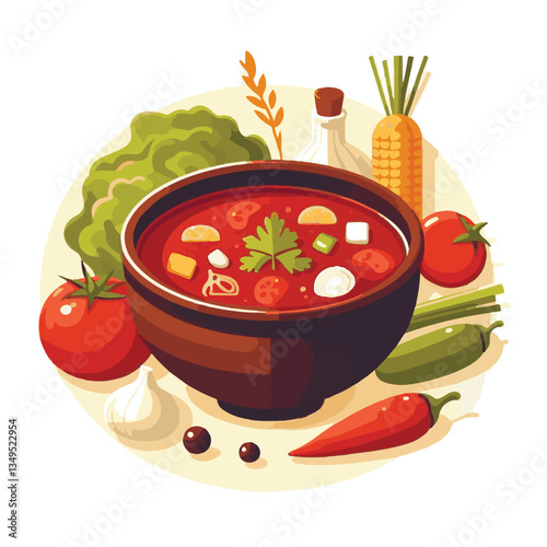 soup, food, borscht, bowl, ukrainian, dish, lunch, dinner, vegetable, beet, cream, cuisine, borsch, beetroot, red, meat, traditional, healthy, meal, homemade, hot, gourmet, plate, garlic, tasty, cooki