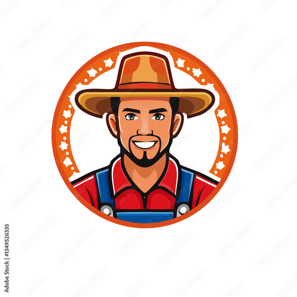farmer vector icon design