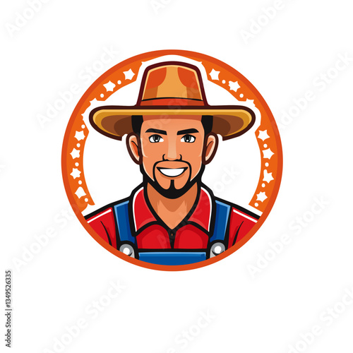 Obraz na płótnie farmer vector icon design w salonie