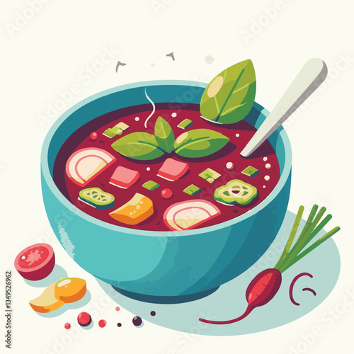 soup, food, borscht, bowl, ukrainian, dish, lunch, dinner, vegetable, beet, cream, cuisine, borsch, beetroot, red, meat, traditional, healthy, meal, homemade, hot, gourmet, plate, garlic, tasty, cooki