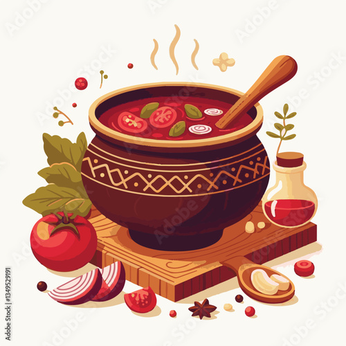 soup, food, borscht, bowl, ukrainian, dish, lunch, dinner, vegetable, beet, cream, cuisine, borsch, beetroot, red, meat, traditional, healthy, meal, homemade, hot, gourmet, plate, garlic, tasty, cooki