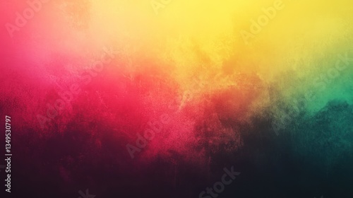 Abstract gradient background with yellow, pink, and green, black and deep red, featuring a empty space for text, ideal for modern and elegant designs.
