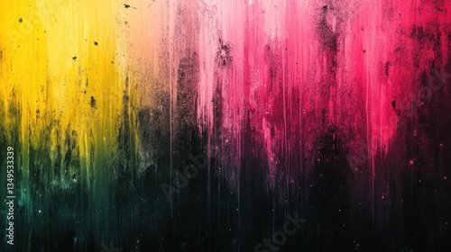 Abstract gradient background with yellow, pink, and green, black and deep red, featuring a subtle grainy effect, ideal for modern and elegant designs.