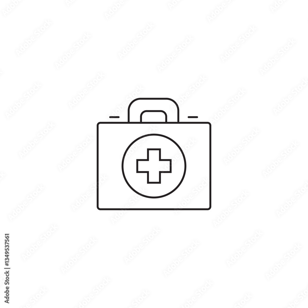 single outline icons first aid kit related to healthcare and medical. Linier icons collection. editable stroke. Vector illustration single outline icons first aid kit related to healthcare and medical. Linier icons collection. editable stroke. Vector illustration