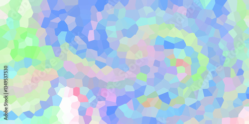 Abstract colorful background with triangles mosaic pattern vector backdrop with hexagons. Multicolored geometric wattled mosaic pattern wallpaper. Colorful polygonal design consist of triangles. 