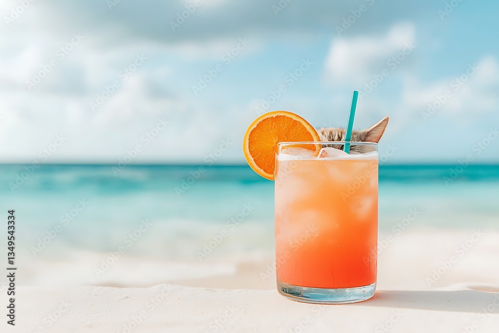 Kitten Cocktail for Beach Paradise. Kitten Cocktail for Beach Paradise.