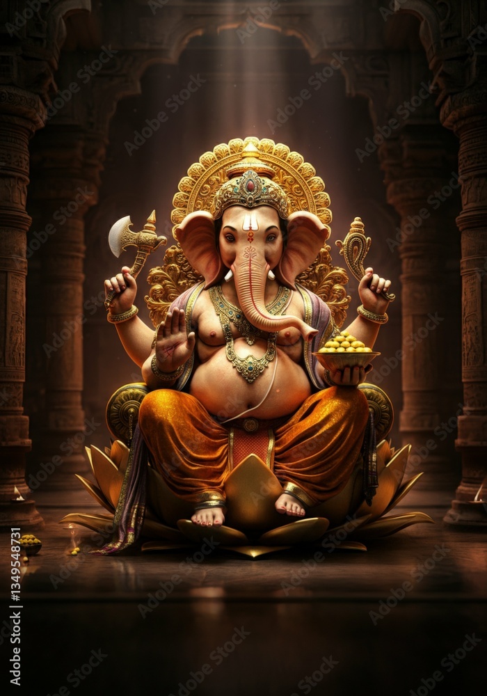 Obraz premium Ganpati, Lord Ganesha 