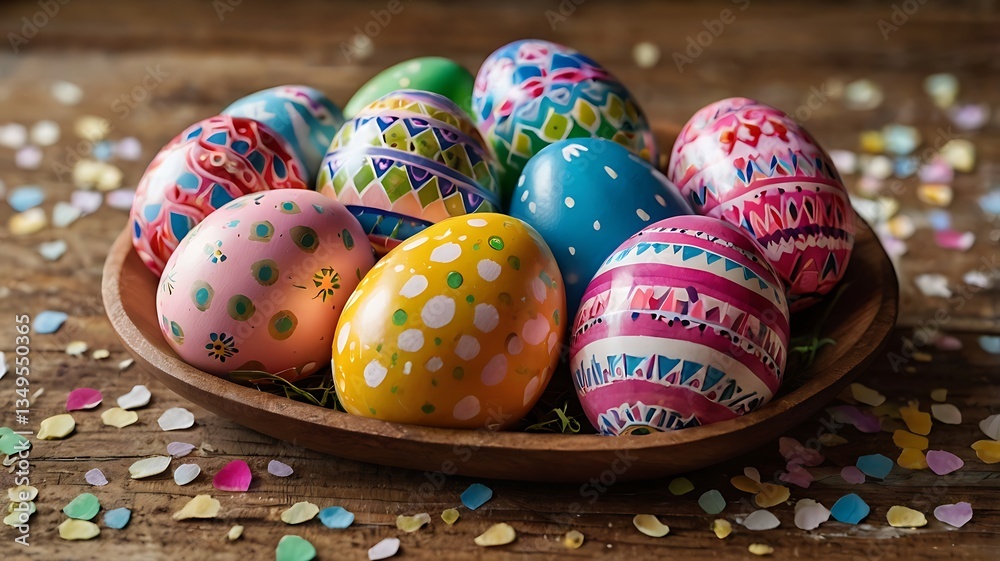 Fototapeta premium colorful easter eggs