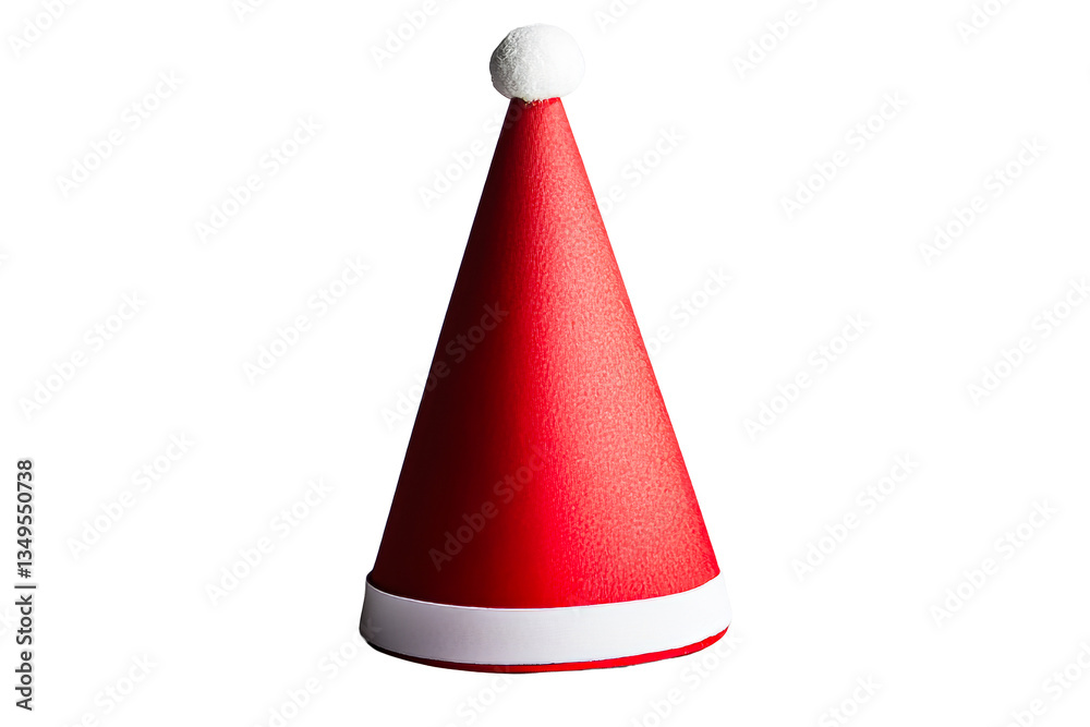 Christmas hat, festive accessory, Santa cap on black, cut out transparent Christmas hat, festive accessory, Santa cap on black, cut out transparent