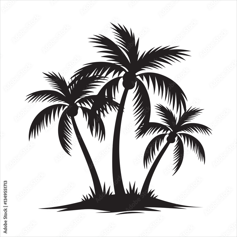 Obraz premium Tropical Palm Trees silhouette 