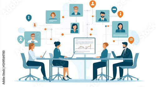 CRM, Customer Relationship Management, Executive's select Human Resource Network Structure HR, effective management and recruitment, effective organizational structure, training, hiring, performance.